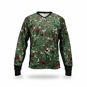 id-paintball Flecktarn Camo Paintball Jersey mit Polsterung an Schultern und Brust für optimalen Schutz