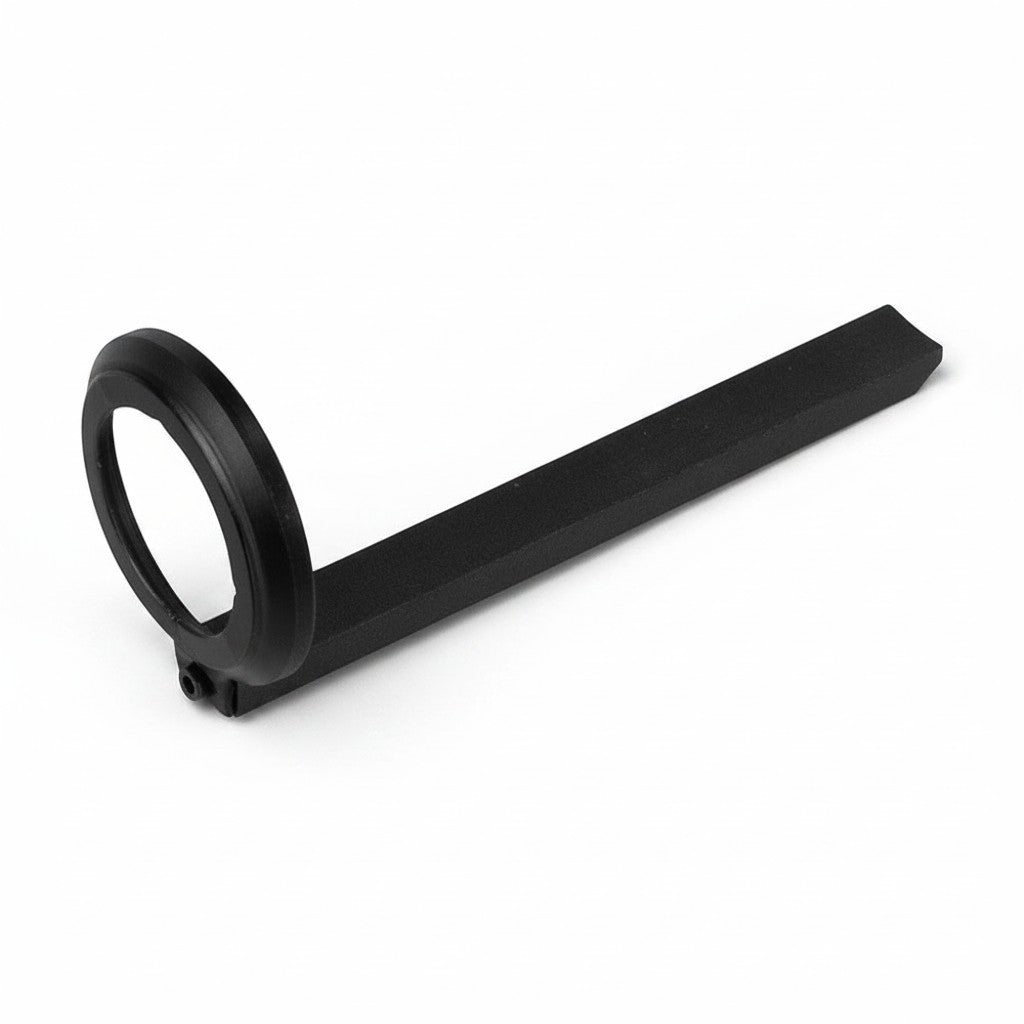 id-paintball DSG AM Floating Stock Guide aus schwarz eloxiertem Aluminium für 300-Bar-MagFed-HP-Systeme