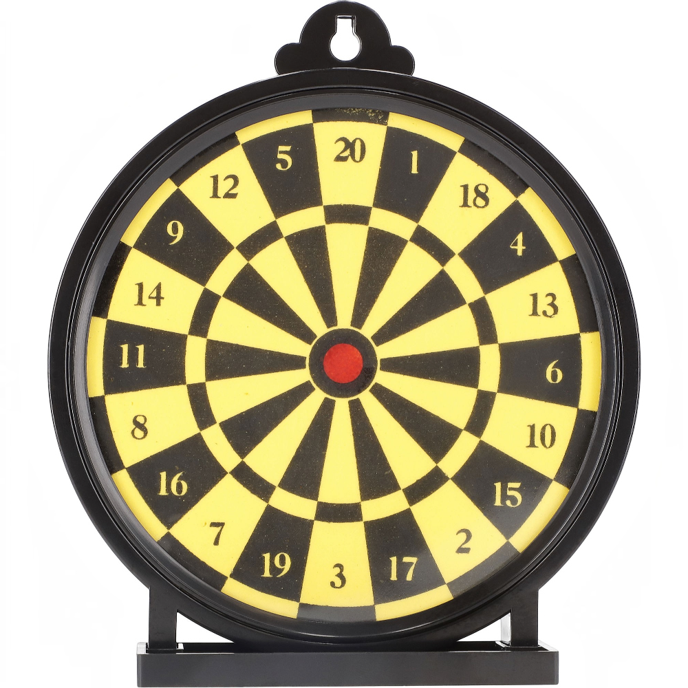 id-paintball Combat Zone Gel Zielscheibe mit gelb-schwarzem Dartboard-Design für Airsoft-Training