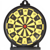 id-paintball Combat Zone Gel Zielscheibe mit gelb-schwarzem Dartboard-Design für Airsoft-Training