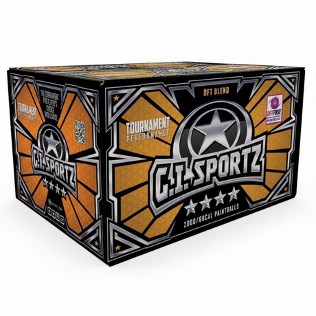 id-paintball GI Sportz 4 Star Paintballs Karton mit 2000 Schuss im Kaliber .68 für professionelle Turniere