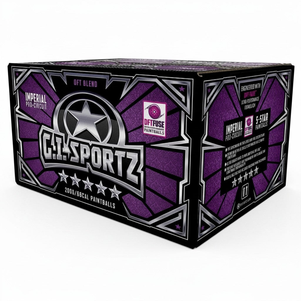 id-paintball GI Sportz 5 Star Paintball Karton mit 2000 Schuss im Kaliber .68 für Turnierspieler