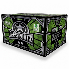 id-paintball GI Sportz 2 Star Paintballs im Karton mit 2000 Schuss Kaliber .68 für präzise Flugbahn