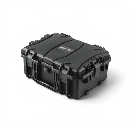 id-paintball GLARY Hartschalenkoffer in Schwarz, ein wasserdichter und robuster Transportkoffer aus Polypropylen.