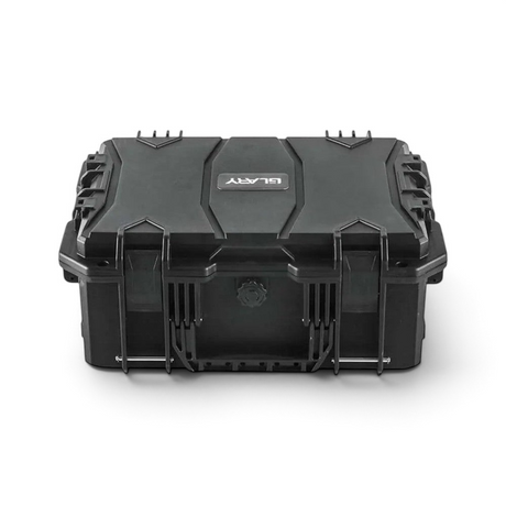 id-paintball GLARY Hartschalenkoffer in Schwarz aus robustem Polypropylen mit Druckverschluss-Riegeln