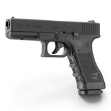 id-paintball GLOCK 17 CO2-Pistole in Schwarz mit Metallschlitten und originalen Markings für 4,5 mm Stahl-BBs