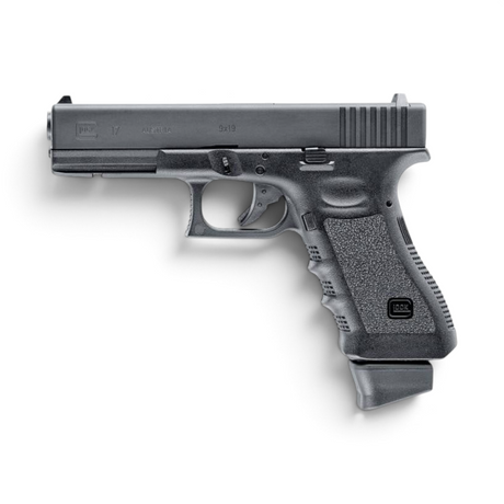 id-paintball GLOCK 17 Deluxe Airsoft Pistole mit schwarzem CNC-Aluminiumschlitten und realistischem Blowback-Effekt