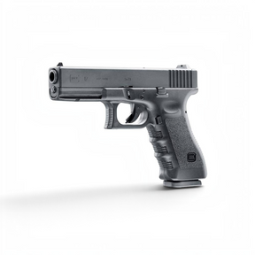 id-paintball GLOCK 17 Gas-Airsoftpistole mit Metallschlitten und authentischem Design in Schwarz