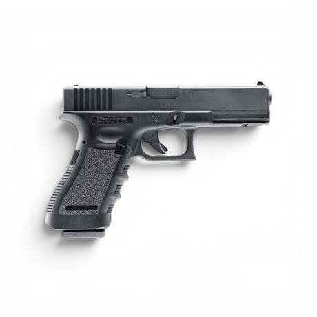 id-paintball GLOCK 17 Airsoft Pistole mit Metallschlitten und Blowback-System in schwarzer Optik