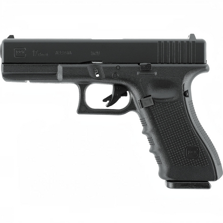 id-paintball GLOCK 17 Gen4 Airsoft Pistole in Schwarz mit Metallschlitten und ergonomischem Griff