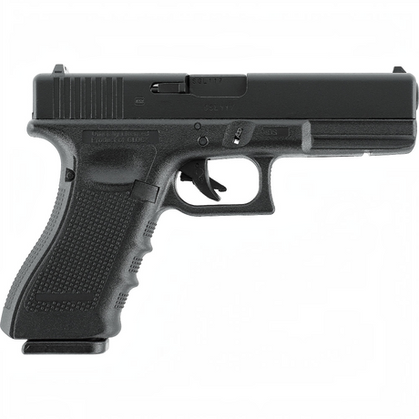 id-paintball GLOCK 17 Gen4 Airsoft Pistole in Schwarz mit Metallschlitten und ergonomischem Griff