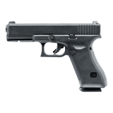 id-paintball Glock 17 Gen5 Airsoft-Pistole in Schwarz mit Metallschlitten und beidhändiger Bedienung
