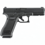 id-paintball Glock 17 Gen5 Airsoft-Pistole in Schwarz mit Metallschlitten und beidhändig bedienbaren Bedienelementen