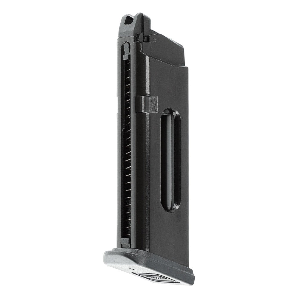id-paintball CO2 Magazin für Glock 17 Gen5 in Schwarz mit 18 Schuss Kapazität für 6 mm BB