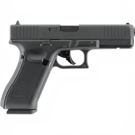 id-paintball GLOCK 17 Gen5 CO2-Pistole in Schwarz mit Metallschlitten und strukturierter Griffschale
