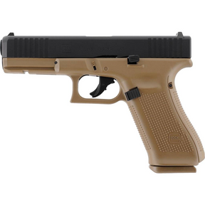 id-paintball T4E GLOCK 17 Gen5 French Army Edition Paintball-Pistole mit Coyote-Polymergriff und schwarzem Schlitten