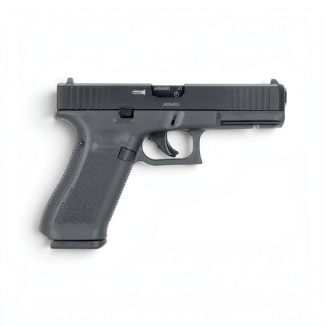 id-paintball GLOCK 17 Gen5 T4E Markierer im Kaliber .43 mit schwarzem Aluminiumschlitten und Polymer-Griffstück