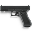 id-paintball GLOCK 17 Gen5 MOS Airsoft-Pistole in Schwarz mit CNC-gefrästem Aluminiumschlitten und Blowback-System