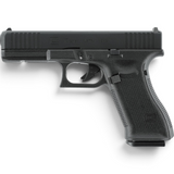 id-paintball GLOCK 17 Gen5 MOS Airsoft-Pistole in Schwarz mit CNC-gefrästem Aluminiumschlitten und Blowback-System