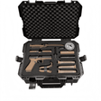 id-paintball GLOCK 17 Gen5 SV Double Set in einem schwarzen Koffer mit Coyote-Schlitten, Magazinen, Messer und Zubehör.