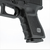id-paintball GLOCK 19 Airsoft-Pistole mit schwarzem Polymer-Griffstück und strukturiertem Grip für sicheren Halt