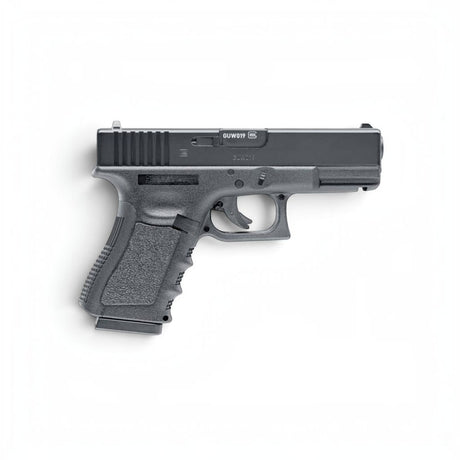 id-paintball GLOCK 19 CO2 Airsoftpistole in Schwarz mit Metallschlitten und kompakter Bauweise