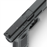 id-paintball GLOCK 19 Gen4 MOS CO2-Pistole mit Metallschlitten und Montageplatte für Optiken in der Draufsicht