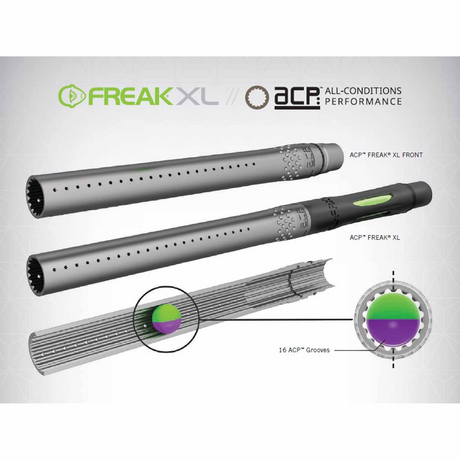 id-paintball GOG Freak ACP XL Lauf Front mit 16 Rillen für präzise Paintball-Performance bei jedem Wetter
