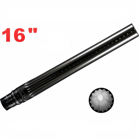 id-paintball GOG Freak ACP XL Paintball-Lauf Front in Schwarz mit 16 Zoll Länge und speziellen Zügen
