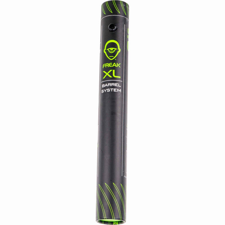 id-paintball GOG Freak XL Hülse in Schwarz mit grünem Logo für präzise Paintball-Laufsysteme