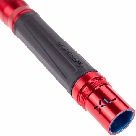 id-paintball GOG Freak XL Junior Paintball-Lauf in Rot Matt mit schwarzem Griff und blauem Inneneinsatz