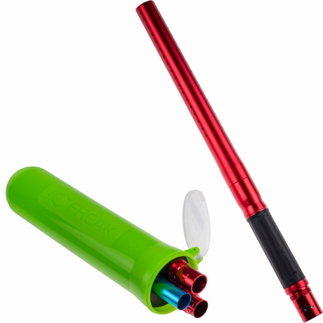 id-paintball GOG Freak XL Junior Laufset in Rot Matt mit Transport-Pod und modularem Paintball-Laufsystem