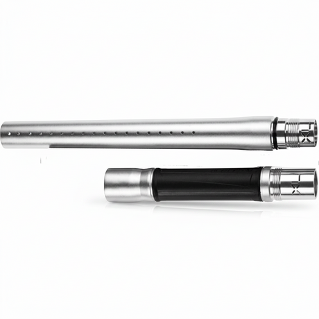 id-paintball GOG Freak XL Junior Laufset in Silber Matt mit zweiteiligem Design und AutoCocker-Gewinde
