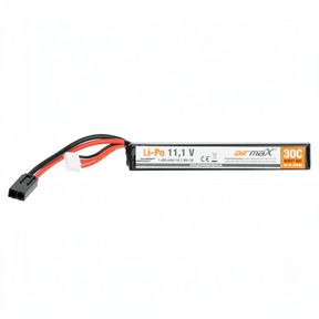 id-paintball GSG Li-Po Akku 11,1V 1450mAh für Airsoft Waffen mit schwarzem Gehäuse und Anschlusskabel