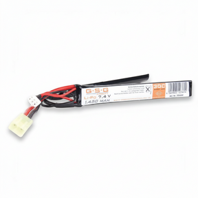 id-paintball GSG Li-Po Akku 7,4V 1450mAh Split Type für Airsoft AEG Waffen mit Kabeln und Anschlüssen