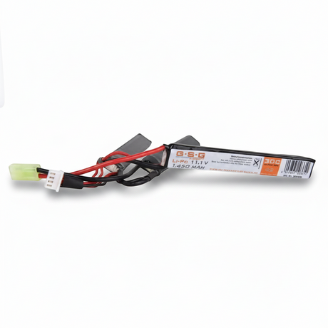 id-paintball GSG Li-Po Akku 11,1V 1450mAh Triple-Stick mit Small Tamiya Anschluss für Airsoft-Waffen