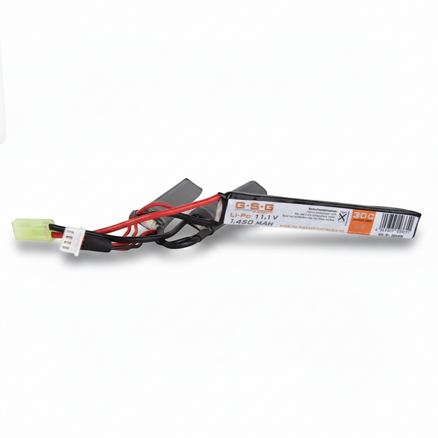 id-paintball GSG Li-Po Akku 11,1V 1450mAh Triple-Stick mit Small Tamiya Anschluss für Airsoft-Waffen