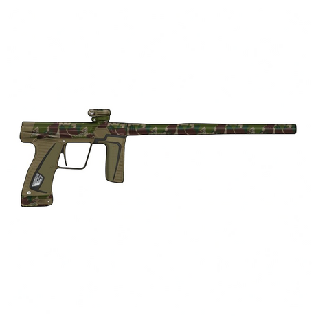 id-paintball Planet Eclipse GTEK 180R Predator Paintball-Markierer mit Camouflage-Design und Shaft S63 Lauf