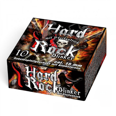 id-paintball Umarex Hard Rock Blinker 15mm Signalsterne mit Pfeif- und Blinkeffekt in der 10er Packung