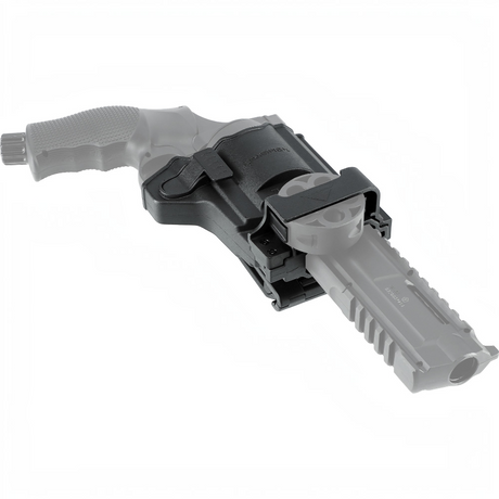 id-paintball T4E HDR 68 Paddle Holster aus schwarzem Polymer mit integriertem Clip für eine Ersatztrommel