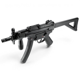 id-paintball Heckler & Koch MP5 K-PDW CO2 BB Gewehr mit Klappschaft und Blowback-Funktion in Schwarz
