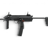 id-paintball Heckler & Koch MP7 A1 Gas Blowback Airsoft in Schwarz mit klappbarem Vordergriff und Schubschaft
