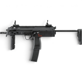 id-paintball Heckler & Koch MP7 A1 Gas Blowback Airsoft in Schwarz mit klappbarem Vordergriff und Schubschaft