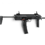 id-paintball Heckler & Koch MP7 A1 Gas-Blowback-Airsoft in Schwarz mit ausziehbarem Schaft und klappbarem Vordergriff