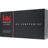 id-paintball Heckler & Koch MP7 A1 Airsoft Verpackung in Schwarz mit Markenlogo und No Compromise Schriftzug