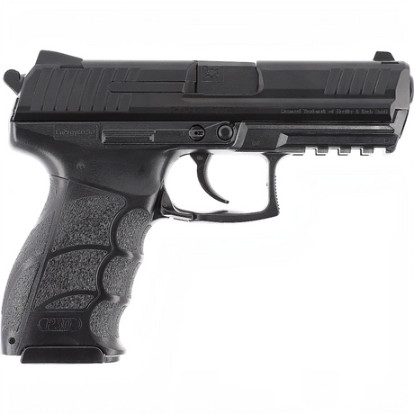 id-paintball Heckler & Koch P30 Airsoft-Pistole mit schwarzem Metallschlitten und strukturierter Griffschale