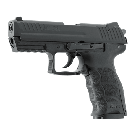 id-paintball Heckler & Koch P30 9mm P.A.K. Schreckschusspistole in Schwarz mit ergonomischem Polymer-Griffstück