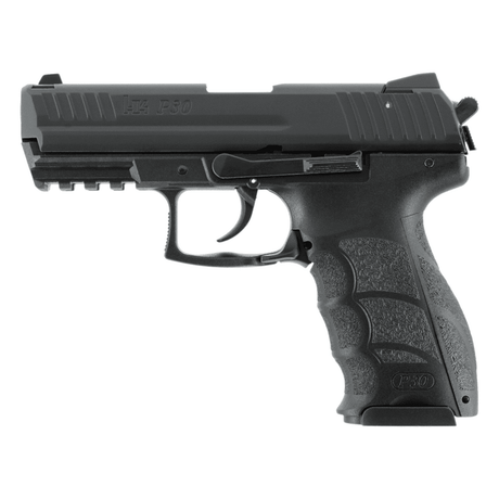 id-paintball Heckler & Koch P30 Schreckschusspistole in Schwarz mit Polymer-Griffstück und Picatinny-Schiene