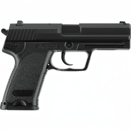 id-paintball Heckler & Koch P8 A1 Airsoft Pistole in Schwarz mit Metallschlitten und originalen Markings