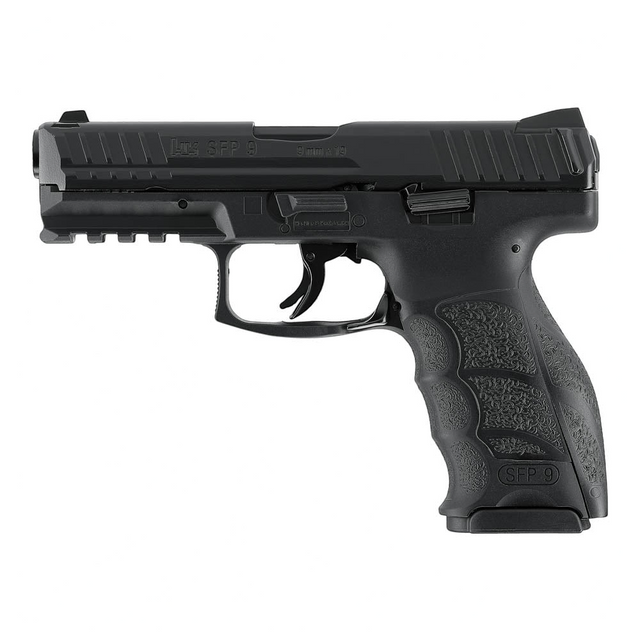 id-paintball T4E Heckler & Koch SFP9 Paintball Markierer im Kaliber .43 mit schwarzem Metallschlitten und Blowback